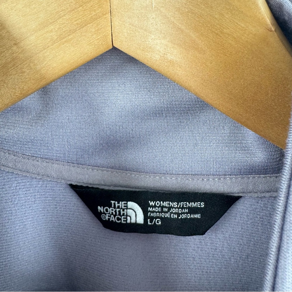 The North Face Women's Lavender Gray Zip-Up Funnel Neck Activewear Jacket Size L - Picture 4 of 11
